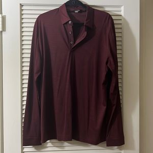 Mens Canali long sleeve collard shirt